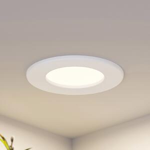 PRIOS Prios LED лампа за вграждане Cadance, бяла, 12 cm, комплект от 10 броя, CCT, Затъмняване, Бял, Баня, Алуминий, Модерен, Осветителни тела за вграждане кръгли
