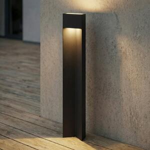 Lucande LED осветление за пътеки Kaholo, матово черно, 90 см, IP44, Черен, Алуминий, Модерен