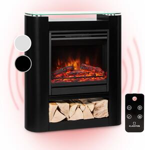 Klarstein Studio 5 Arc електрическа камина 1800 W LED пламъци вентилатор дистанционно управление