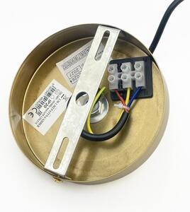 Полилей на кабел CRISTAL 1xE14/15W/230V месинг/димно бежово