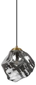Полилей на кабел CRISTAL 1xE14/15W/230V месинг/димчато черен