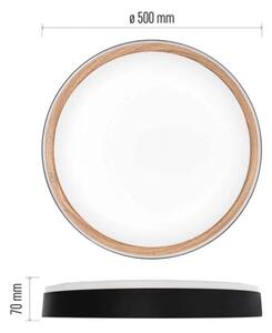 LED димируемо таванно осветително тяло ILVI LED/45W/230V 2700-6500K Ø 50 см черно/бежово + дистанционно управление