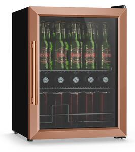 Klarstein Хладилник за напитки Beersafe със стъклена врата | 64 x 48 см | 60 литра | 85 W | Медно/Черен