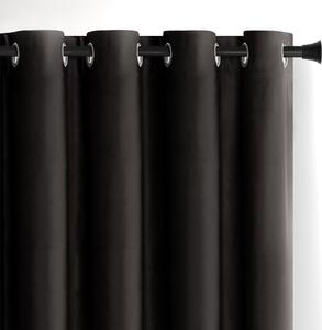 Черно затъмняващо перде 140x245 cm Eyelets – Restilo