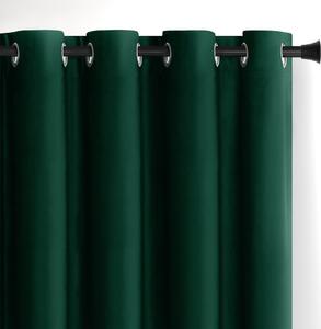 Тъмнозелено затъмняващо перде 140x245 cm Eyelets – Restilo