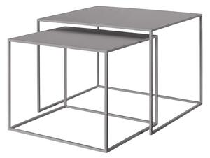 Сиви метални масички за кафе в комплект 2 бр. 50x60 cm Fera – Blomus