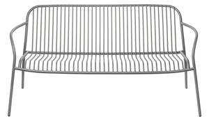 Сива градинска пейка метална Yua Wire – Blomus