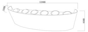 Top Light-LED Външно стенно осветително тяло RAY LED/10W/230V 3000/4000/6500K IP54 черно