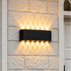 Top Light-LED Външно стенно осветително тяло RAY LED/10W/230V 3000/4000/6500K IP54 черно