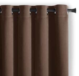 Кафяво затъмняващо перде 140x175 cm Kierra – Restilo