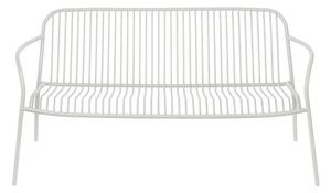 Светлосива градинска пейка метална Yua Wire – Blomus