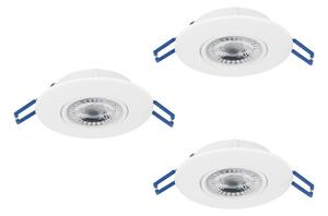 Eglo 300184 - Комплект от 3 вградени LED осветителни тела GEDREZ, LED/4,9W/230V, Ø 9 см, бели