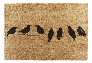 Изтривалка от кокосови влакна 40x60 cm Birds On a Wire – Artsy Doormats