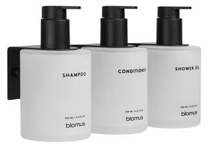 Бели стенни стъклени диспенсери за сапун 3 бр. 350 ml Kirei – Blomus