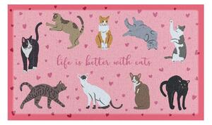 Изтривалка 40x70 cm Life Is Better With Cats – Artsy Doormats