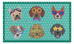 Изтривалка 40x70 cm Dogs on Polka Dots – Artsy Doormats