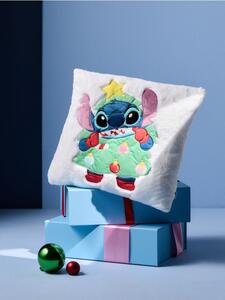 Sinsay - Детска декоративна възглавница с коледен мотив Stitch - бял