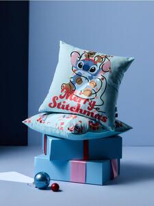 Sinsay - Комплект калъфки за възглавници с коледен мотив Stitch - бледосиньо