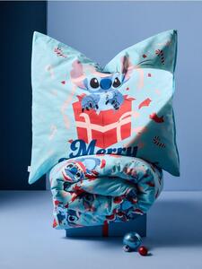 Sinsay - Комплект детско памучно спално бельо с коледен мотив Stitch - бледосиньо