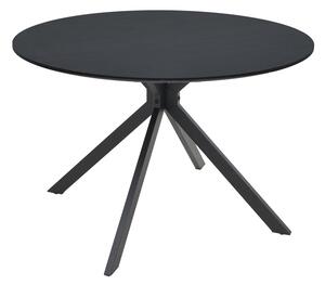 Маса XUSON черен mdf и метални крака d120x75см