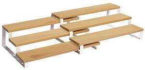 Комплект 2 рафта за подправки, Songmics, Натурален-Бял, 32x24.5x11.2 см