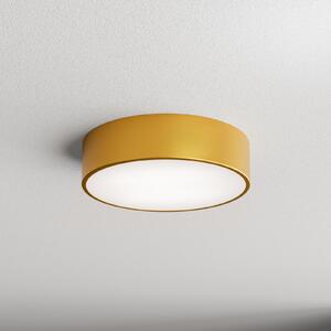 TEMAR LIGHTING Таванна лампа Cleo 300, златна, сензор, IP20, Ø 30 cm, метал, Злато / месинг, Дневна/трапезария, Метал