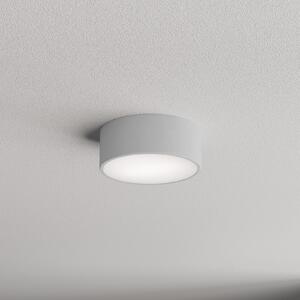 TEMAR LIGHTING Таванна лампа Cleo 200, сива, сензор, IP54, Ø 20 cm, метал, Сив, Коридор, Метал, Модерен