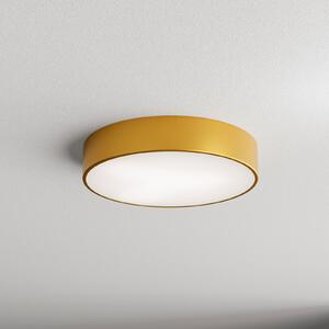 TEMAR LIGHTING Таванна лампа Cleo 400, златна, сензор, IP54, Ø 40 cm, метал, Злато / месинг, Коридор, Метал, Модерен