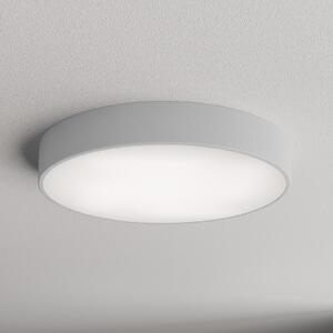 TEMAR LIGHTING Таванна лампа Cleo 500, сива, сензор, IP54, Ø 50 cm, метал, Сив, Коридор, Метал, Модерен