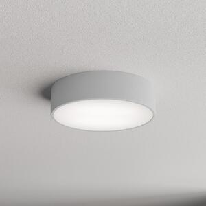 TEMAR LIGHTING Таванна лампа Cleo 300, сива, сензор, IP54, Ø 30 cm, метал, Сив, Коридор, Метал, Модерен