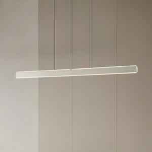 Lucande LED висяща лампа Arvon, алуминиев цвят, 117 cm, с регулиране на, Затъмняване, Металик, Дневна/трапезария, Метал, Модерен