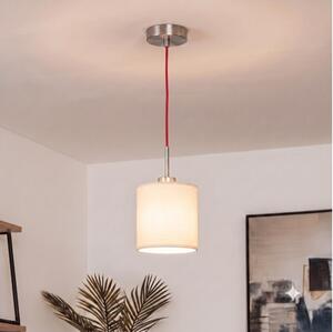 Brilagi - LED полилей на кабел NUBILA 1xE27/60W/230V Ø 14 см червен/кремав
