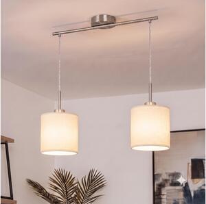 Brilagi - LED полилей на стоманено въже NUBILA 2xE27/60W/230V кремав