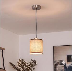 Brilagi - LED полилей на кабел NUBILA 1xE27/60W/230V диаметър 14 см черно/кафяво