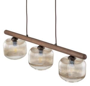 Полилей на кабел SALVIA 3xE14/10W/230V кафяв/опушено кафяв