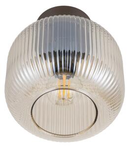 Таванно осветително тяло SALVIA 1xE14/10W/230V Ø 15 см кафяво/опушено кафяво