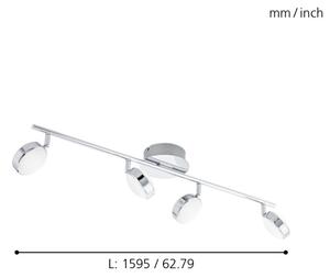 Eglo 95632 - LED Точково осветително тяло SALTO 4xLED/5,4W/230V