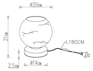 Globo 15999MT - Настолна лампа RAGUSA 1xE27/60W/230V