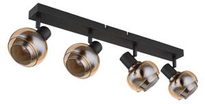 Globo 54309-4B - Точково осветително тяло TOKKI 4xE14/40W/230V черно