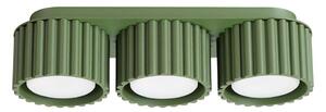 Sollux SL.2631 - Точково осветително тяло AURA 3xGX53/10W/230V, зелено