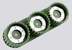 Sollux SL.2631 - Точково осветително тяло AURA 3xGX53/10W/230V, зелено