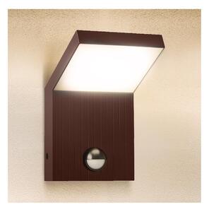 Brilagi -LED Външно стенно осветително тяло със сензор RIANO LED/8W/230V кафяво IP65