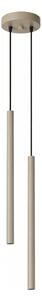 Sollux SL.2118 - Полилей на стоманено въже PASTELO 2xG9/8W/230V таупе