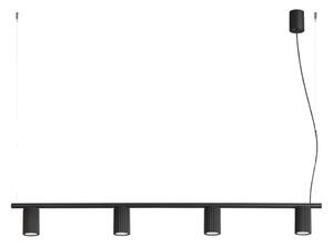 Sollux SL.2712 - Полилей на кабел KARBON 4xGU10/10W/230V черен