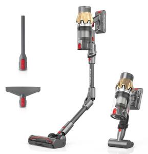 Прахосмукачка Rohnson Mamba M15 Sense, ръчна и вертикална, без торба, 465 W, многостепенна филтрация, автоматичен смарт сензор за прах, сива
