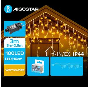 Aigostar - LED Екстериорни Коледни лампички 100xLED/8 функции 8x0,6m IP44 топло бял