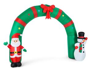 OneConcept MERRY WELCOME CHRISTMAS надуваема декорация 250CM LED