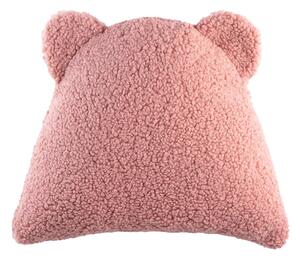 Розова детска възглавница за диван от букле Bear – Wigiwama