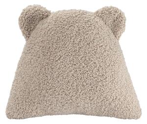 Светлокафява детска възглавница за диван от букле Bear – Wigiwama