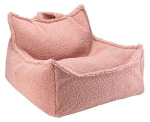 Розов детски пуф от букле Chair – Wigiwama